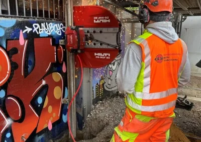 Kernbohren, Betonschneidetechnik, Zementschneidemaschinen für den Außenbereich